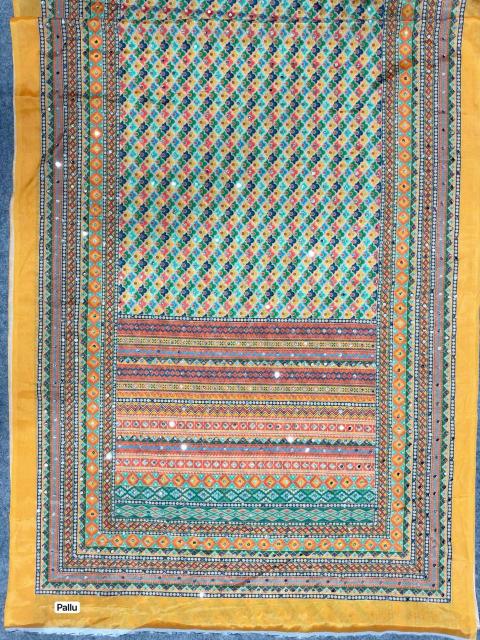 Sandhya handwork on flowers saree wholesale india clothing